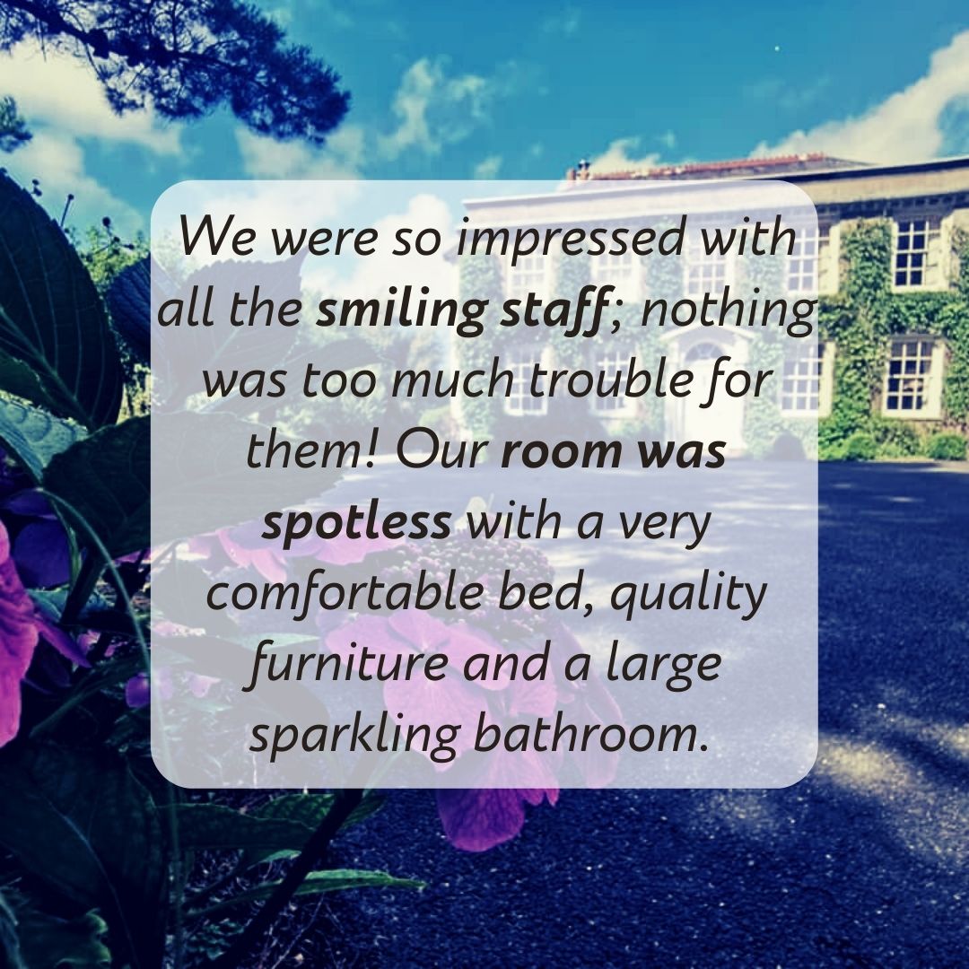We were so impressed with all the smiling staff; nothing was too much trouble for them! Our room was spotless with a very comfortable bed, quality furniture and a large sparkling bathroom.